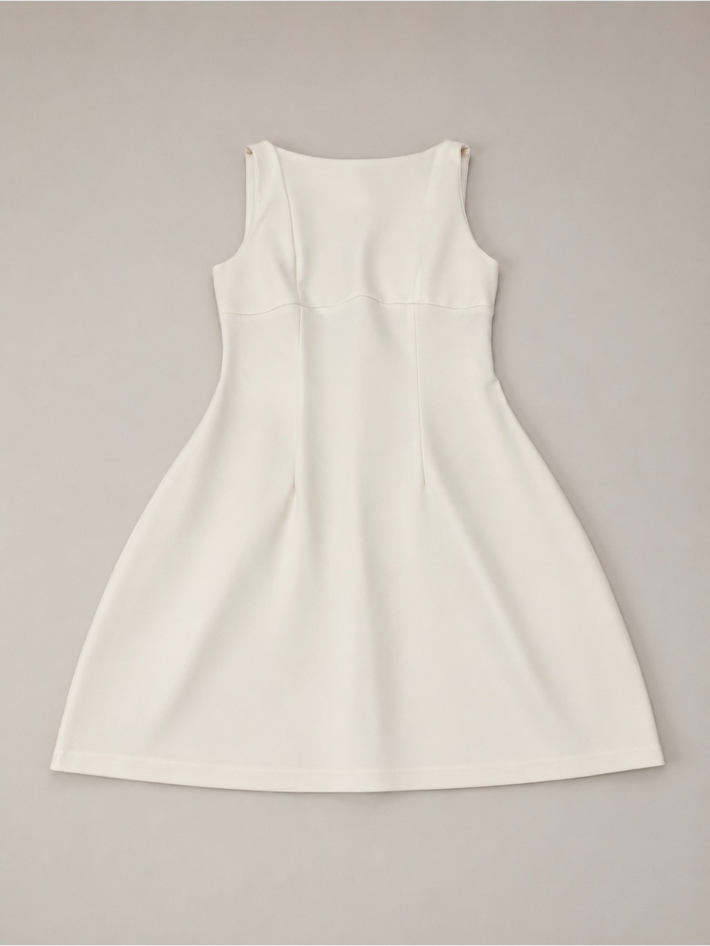 Cream Sleeveless Dress